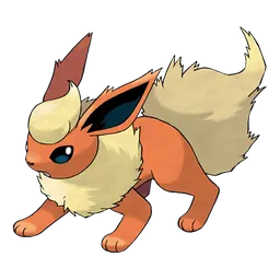 Flareon - ポケモン #136、公式アートワーク
