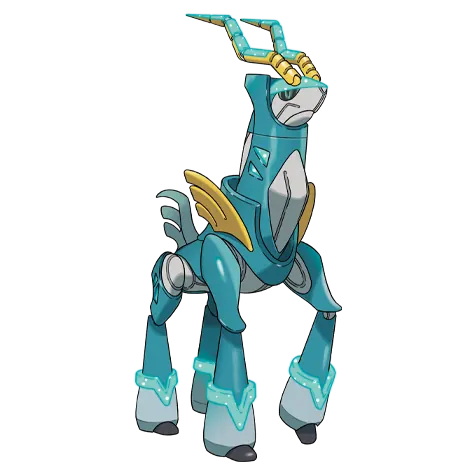 Iron Crown - Steel/Psychic type Pokémon #1023, official artwork