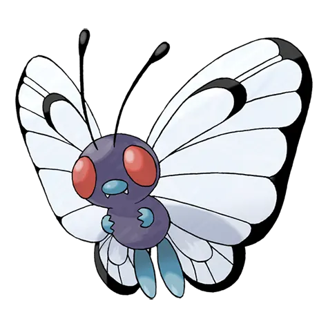 Butterfree - Bug/Flying type Pokémon #12, official artwork