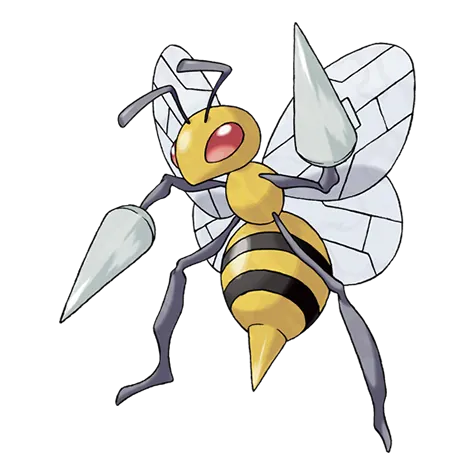 Beedrill - Bug/Poison type Pokémon #15, official artwork
