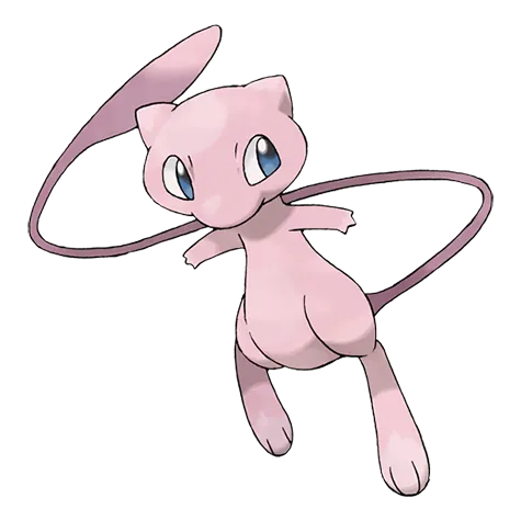 Mew - Psychic type Pokémon #151, official artwork