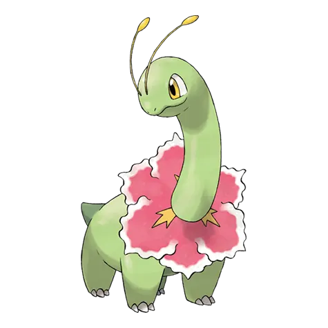Meganium - Grass type Pokémon #154, official artwork