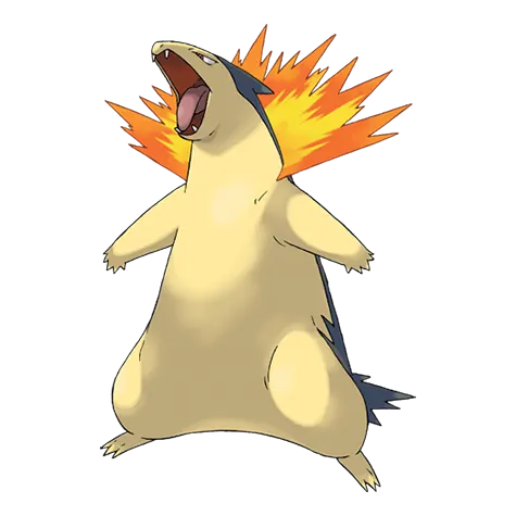 Typhlosion - Fire type Pokémon #157, official artwork