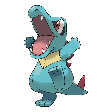 Totodile - Water type Pokémon #158, official artwork