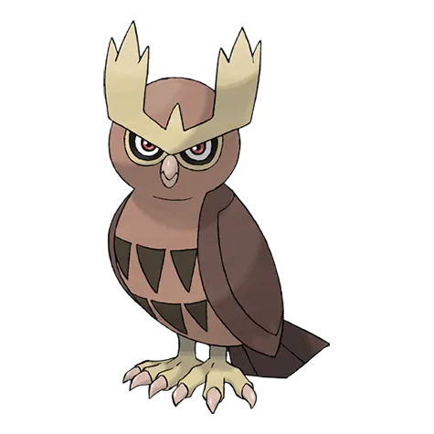Noctowl - Normal/Flying type Pokémon #164, official artwork