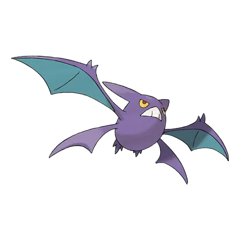 Crobat - Poison/Flying type Pokémon #169, official artwork