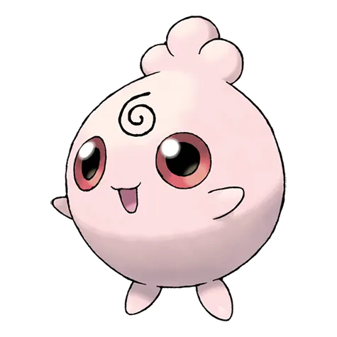 Igglybuff - Normal/Fairy type Pokémon #174, official artwork