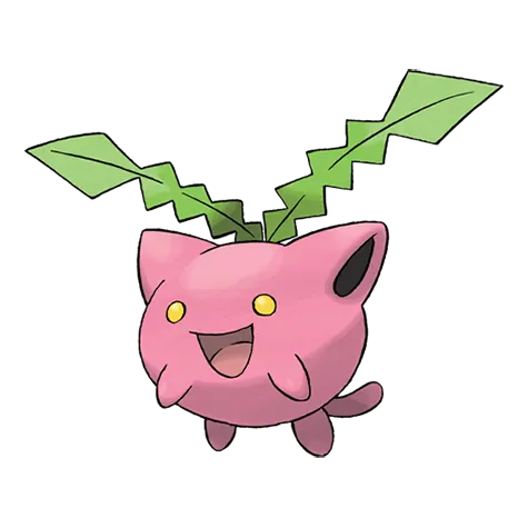 Hoppip - Grass/Flying type Pokémon #187, official artwork
