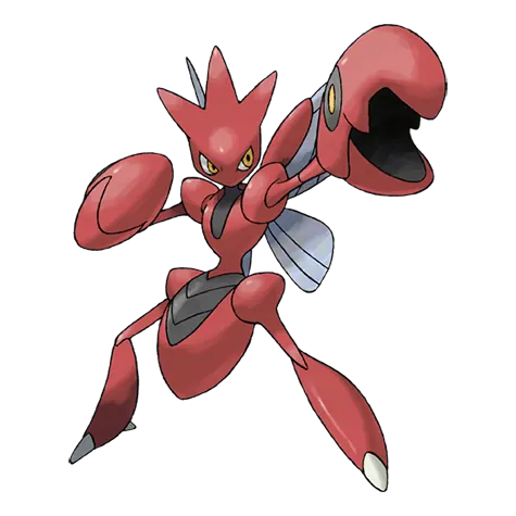 Scizor - Bug/Steel type Pokémon #212, official artwork