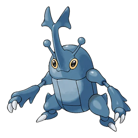 Heracross - Bug/Fighting type Pokémon #214, official artwork