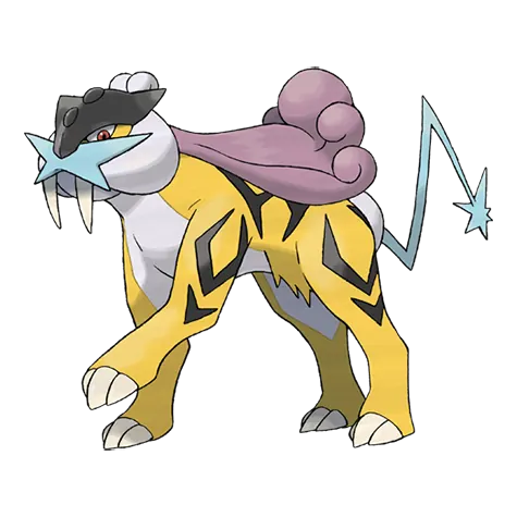 Raikou - Electric type Pokémon #243, official artwork