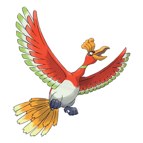 Ho-Oh, o Pokémon de capa da Geração 2