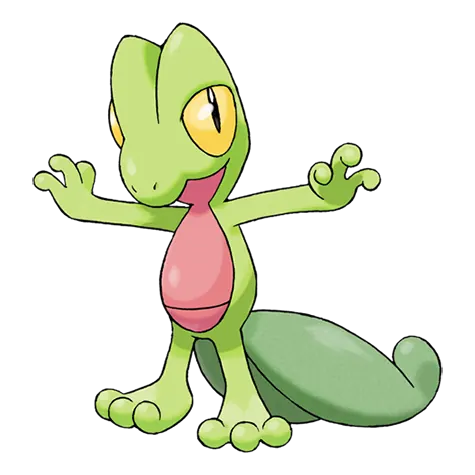 Treecko - Grass type Pokémon #252, official artwork