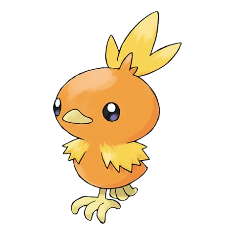 Torchic - Fire type Pokémon #255, official artwork