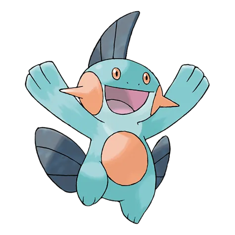 Marshtomp - Water/Ground type Pokémon #259, official artwork
