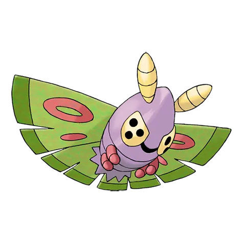 Dustox - Bug/Poison type Pokémon #269, official artwork