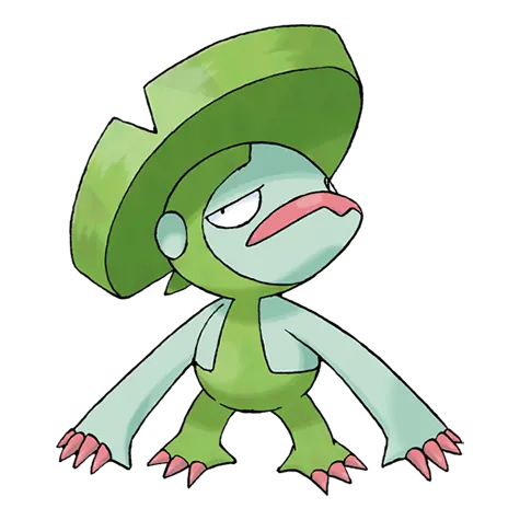 Lombre - Water/Grass type Pokémon #271, official artwork