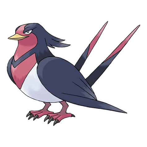 Swellow - Normal/Flying type Pokémon #277, official artwork