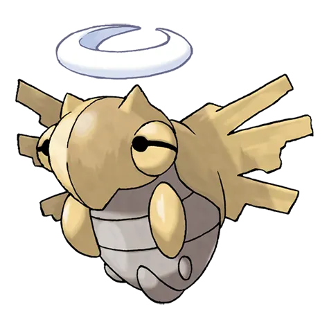 Shedinja - Bug/Ghost type Pokémon #292, official artwork