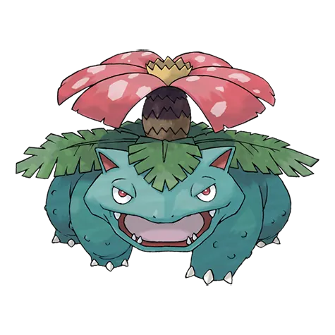 Venusaur - Grass/Poison type Pokémon #3, official artwork