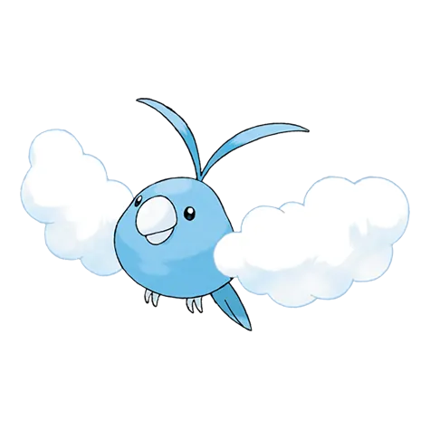 Swablu - Normal/Flying type Pokémon #333, official artwork