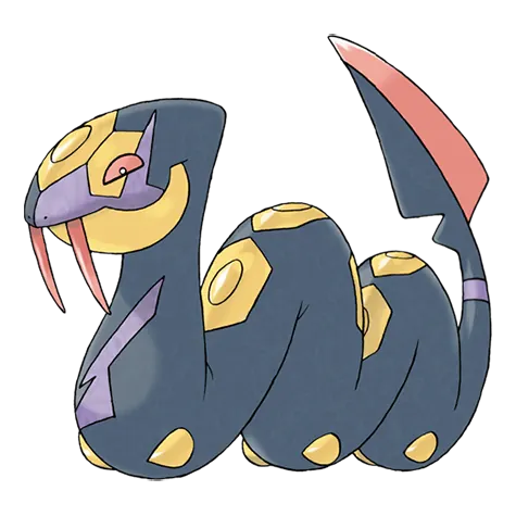 Seviper - Poison type Pokémon #336, official artwork