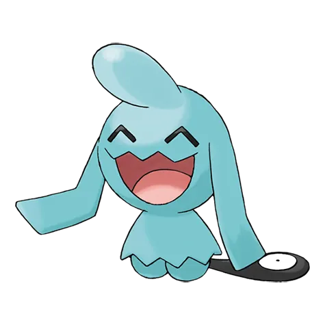 Wynaut - Psychic type Pokémon #360, official artwork