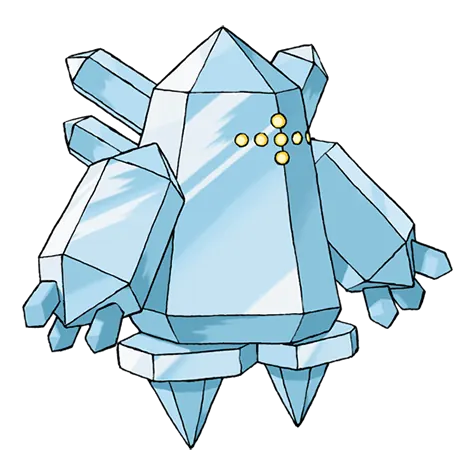 Regice - Ice type Pokémon #378, official artwork