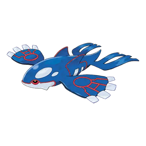 Kyogre - Water type Pokémon #382, official artwork