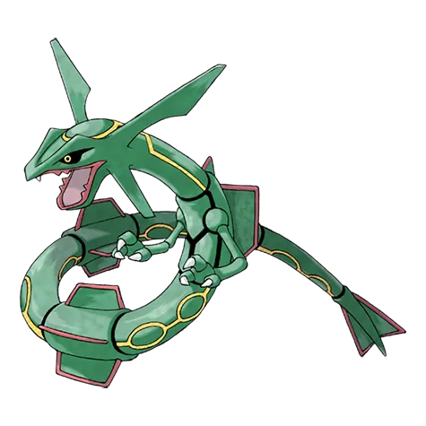 Rayquaza - Dragon/Flying type Pokémon #384, official artwork