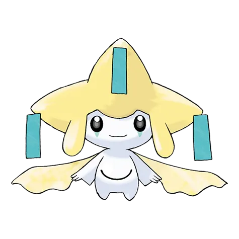 Jirachi - Steel/Psychic type Pokémon #385, official artwork