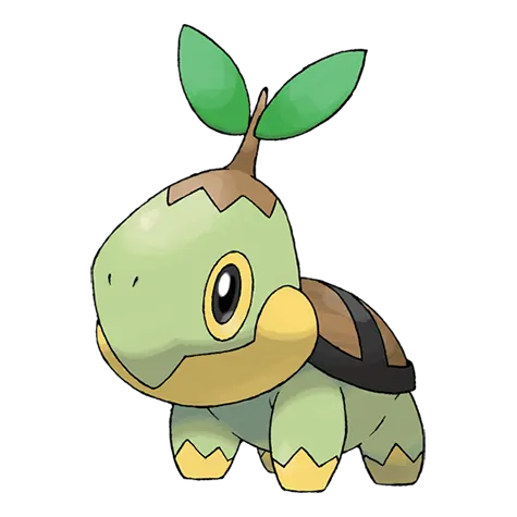Turtwig - Grass type Pokémon #387, official artwork