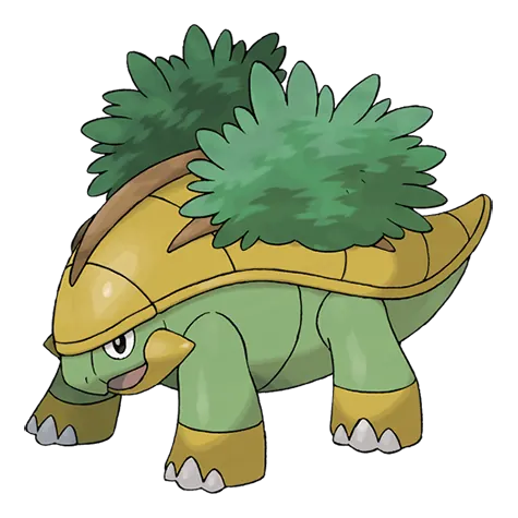 Grotle - Grass type Pokémon #388, official artwork
