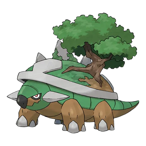 Torterra - Grass/Ground type Pokémon #389, official artwork