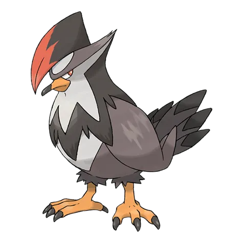 Staraptor - Normal/Flying type Pokémon #398, official artwork