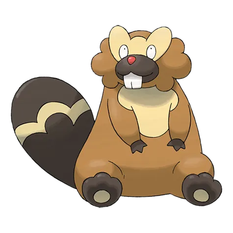 Bibarel - Normal/Water type Pokémon #400, official artwork