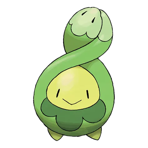 Budew - Grass/Poison type Pokémon #406, official artwork