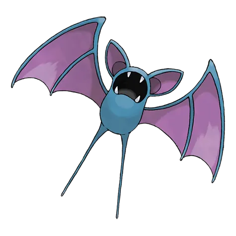 Zubat - Poison/Flying type Pokémon #41, official artwork