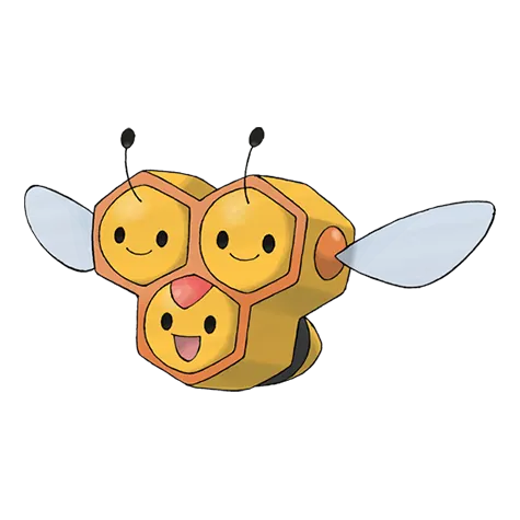 Combee - Bug/Flying type Pokémon #415, official artwork