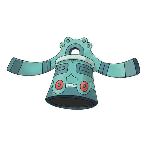 Bronzong - Steel/Psychic type Pokémon #437, official artwork