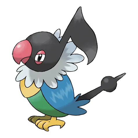Chatot - Normal/Flying type Pokémon #441, official artwork