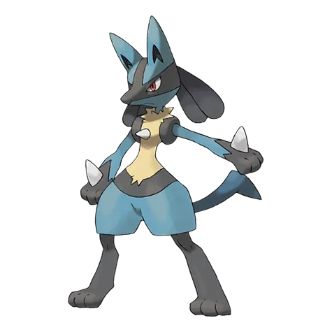 Lucario - Fighting/Steel type Pokémon #448, official artwork