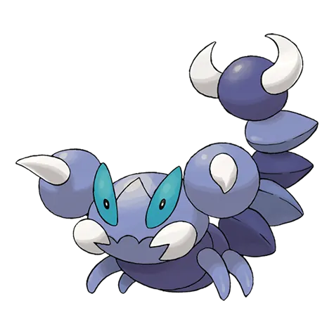 Skorupi - Poison/Bug type Pokémon #451, official artwork