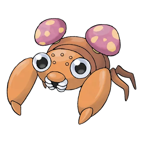Paras - Bug/Grass type Pokémon #46, official artwork