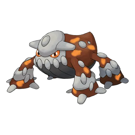 Heatran - Fire/Steel type Pokémon #485, official artwork
