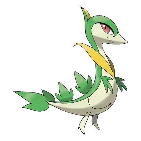 Servine - Grass type Pokémon #496, official artwork