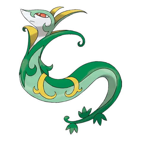 Serperior - Grass type Pokémon #497, official artwork