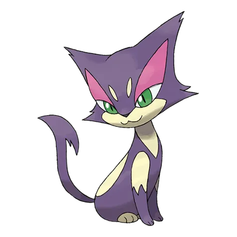 Purrloin - Dark type Pokémon #509, official artwork
