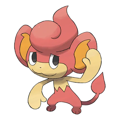 Pansear - Fire type Pokémon #513, official artwork