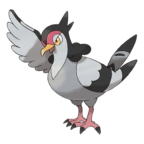 Tranquill - Normal/Flying type Pokémon #520, official artwork